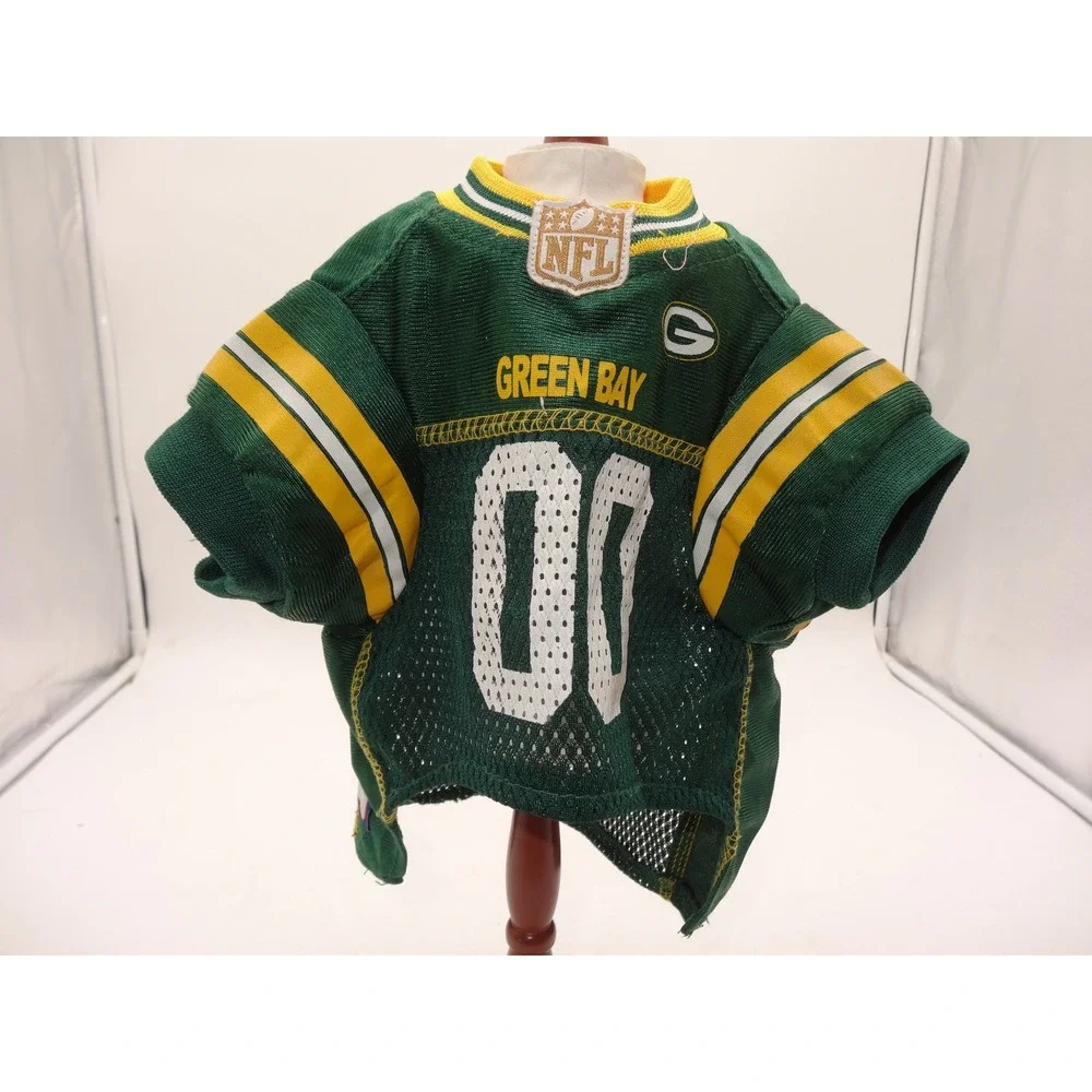 NFL Green Bay Packers Pet Jersey Green Yellow Mesh Dog Shirt Small